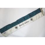 German Third Reich style Adolf Hitler sash, 69 x 14 cm. P&P Group 1 (£14+VAT for the first lot