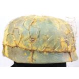 German WWII style Paratrooper steel helmet with liner. P&P Group 2 (£18+VAT for the first lot and £