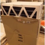 Four large new old stock air conditioner filters, 435 x 670 mm. This lot will attract VAT at 20%