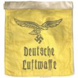 German WWII style Deutsche Luftwaffe pennant, 22 x 20 cm. P&P Group 1 (£14+VAT for the first lot and