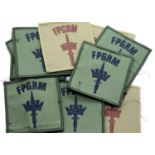 Eleven fabric FPGRM military badges. P&P Group 1 (£14+VAT for the first lot and £1+VAT for