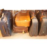 Collection of six modern suitcases, various sizes. This lot is not available for in-house P&P.