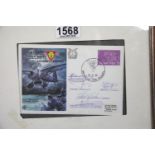 Signed Belgian Secret Army stamped envelope for the Royal Air Forces Escaping Society. P&P Group