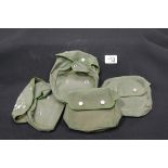 Four Vietnam War style Vietcong First Aid pouches with Communist star to poppers. P&P Group 1 (£14+