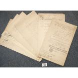 Collection of German military documents relating to army promotions c1870's. P&P Group 1 (£14+VAT