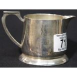 WWII German style Waffen SS white metal cream jug H: 7 cm. P&P Group 1 (£14+VAT for the first lot