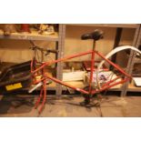 Pashley Royal Mail bike with carry box on front, no wheels, 21" frame. This lot is not available for