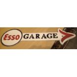 Cast iron Esso sign, W: 41 cm. P&P Group 2 (£18+VAT for the first lot and £2+VAT for subsequent