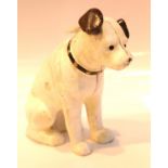 Cast iron Nipper dog moneybox, H: 16 cm. P&P Group 2 (£18+VAT for the first lot and £2+VAT for