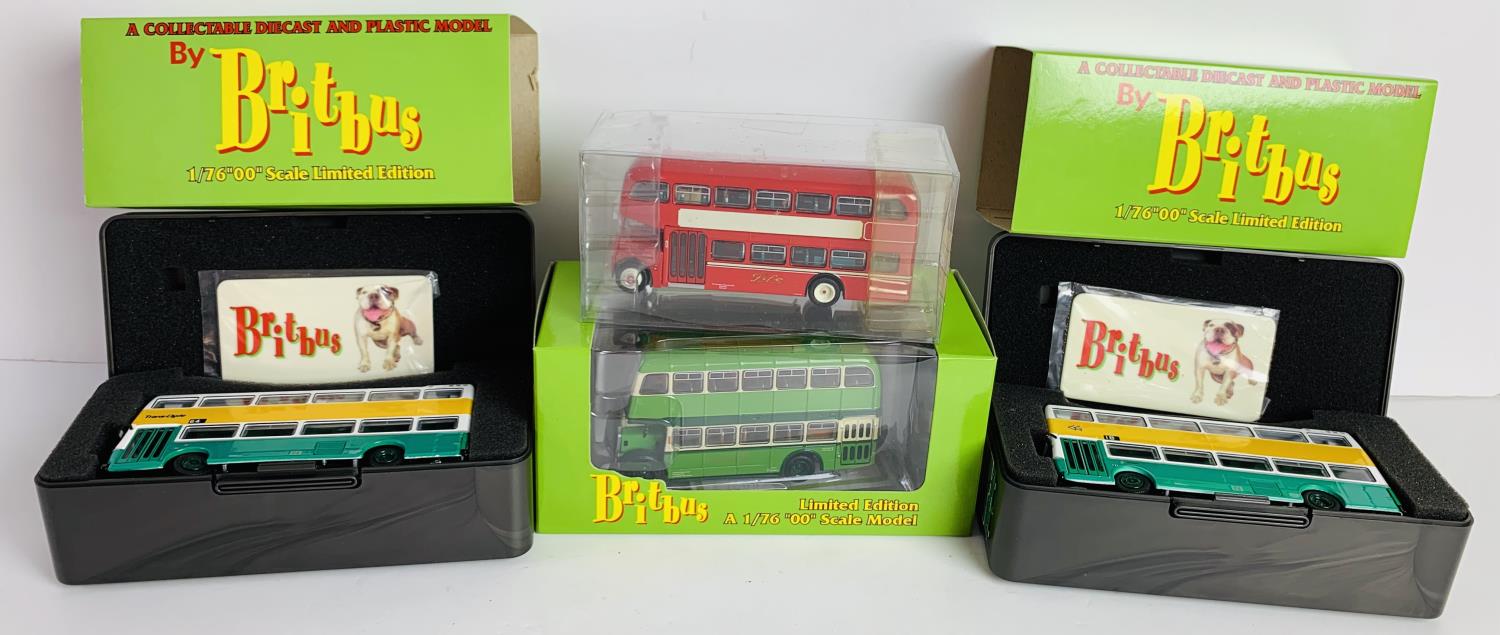 4x Britbus 1:76 Buses - Including N6002 Dodds Guy Arab, LLB-03 PRE PRODUCTION SAMPLE, N6102B