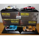 Atlas Collections x 4 1.43 Scale British Touring Cars No?s 102, 104, 111, 112. P&P Group 2 (£18+