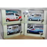 Oxford x 4 1.43 Scale Mixed Ice Cream Vans. P&P Group 2 (£18+VAT for the first lot and £2+VAT for