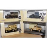 Oxford 1.76 Scale x 4 Mixed Military Vehicles. P&P Group 2 (£18+VAT for the first lot and £2+VAT for