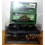 Atlas x 4 1.72 World of Tanks x 2 Sets M4 Sherman, PZKpfw.111 Ausf. G. P&P Group 2 (£18+VAT for