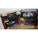 IXO X 4 1.43 Scale Mixed Race/Rally/Saloon cars. P&P Group 2 (£18+VAT for the first lot and £2+VAT