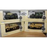 Oxford 1.76 Scale x 4 Mixed Military Vehicles. P&P Group 2 (£18+VAT for the first lot and £2+VAT for