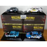 Atlas Collections x 4 1.43 Scale British Touring Cars No?s 101, 103, 104, 107. P&P Group 2 (£18+