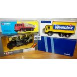 Corgi x 3 Mixed Vehicles inc 1.50 Scale FODEN British Road Services 8 Wheel with Load. P&P Group