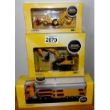 Oxford 1.76 Scale x 3 Mixed Construction all JCB Models. P&P Group 2 (£18+VAT for the first lot