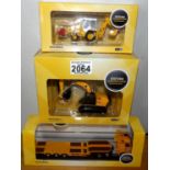 Oxford 1.76 Scale x 3 Mixed Construction all JCB Models. P&P Group 2 (£18+VAT for the first lot