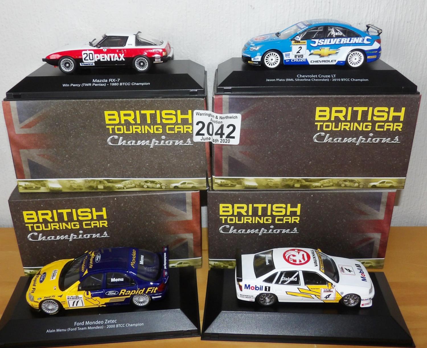 Atlas Collection x 4 1.43 British Touring Cars, No?s 103, 104, 109, 111. P&P Group 2 (£18+VAT for