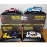 Atlas Collection x 4 1.43 British Touring Cars, No?s 103, 104, 109, 111. P&P Group 2 (£18+VAT for