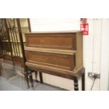 Victorian Patent portable piano by Cramer & Co., London. W: 110 cm x 34 cm depth. H: 125 cm. This