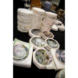 Thirty Franklin Mint collectors plates depicting cottage scenes. This lot is not available for in-