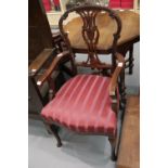 Antique single upholstered armchair by Robert Weston of Liverpool This lot is not available for in-