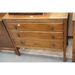 Vintage three long chest of drawers, 82 x 43 x 78 cm. This lot is not available for in-house P&P