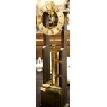 Unusual scratch built water clock, in need of attention, H: 75 cm. This lot is not available for