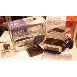 Collection of GPO cassette players 9401, 2 x 162B and a portable cassette player. P&P Group 3 (£25+