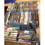 Box of Blu Ray discs. This lot is not available for in-house P&P