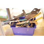 Collection of garden and hand tools. This lot is not available for in-house P&P