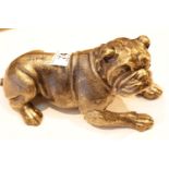 Cast iron British Bulldog figurine, 26 x 13 cm H. P&P Group 3 (£25+VAT for the first lot and £5+