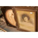 Two large Edwardian framed and glazed photographs and a box of mixed books. This lot is not