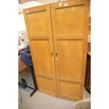 Large five shelf storage cabinet marked 1952 Staverton. This lot is not available for in-house P&P