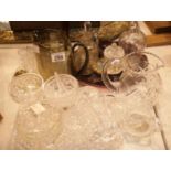 Collection of mixed crystal and glassware. This lot is not available for in-house P&P.