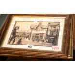 Six framed and glazed prints of Northwich c1900s. This lot is not available for in-house P&P