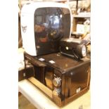 Black Russell Hobbs kitchen microwave and other electricals. This lot is not available for in-