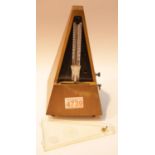 Metronome with perspex cover. P&P Group 2 (£18+VAT for the first lot and £2+VAT for subsequent lots)