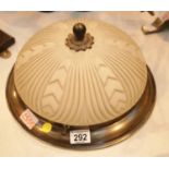 Art Deco type ceiling light, D: 35 cm. P&P Group 3 (£25+VAT for the first lot and £5+VAT for