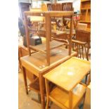Collection of mixed furniture including tables. This lot is not available for in-house P&P
