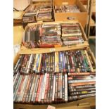 Four boxes of mixed DVDs. This lot is not available for in-house P&P