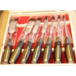 New Deluxe chisel set. P&P Group 3 (£25+VAT for the first lot and £5+VAT for subsequent lots)