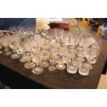 Large selection of crystal glasses. This lot is not available for in-house P&P