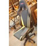 GT Omega racing gaming chair. This lot is not available for in-house P&P