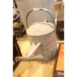 Large galvanised garden watering can. This lot is not available for in-house P&P