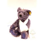 Steiff teddy bear Wednesday Blue with certificate, serial no. 0050. P&P Group 1 (£14+VAT for the