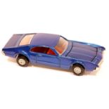 Top Gear by Triang 'Oldsmobile Toronado' Die Cast Car - Blue with Red Interior - Mint Unboxed -